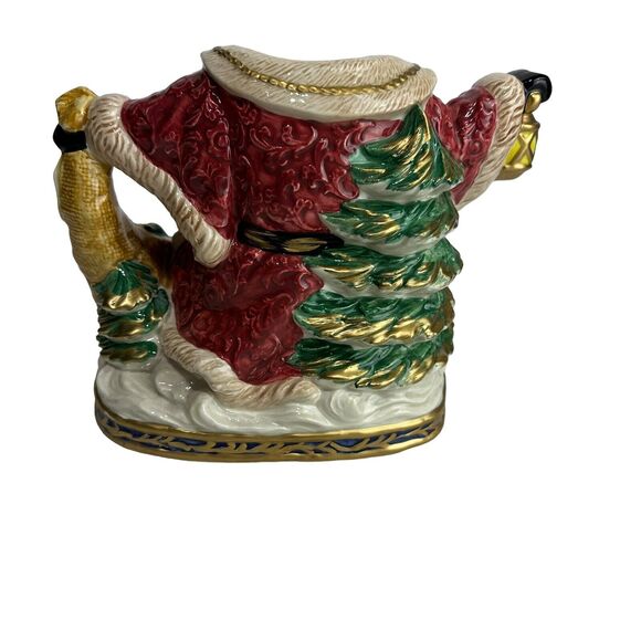 Fitz & Floyd Omnibus Collection1994 Renaissance Santa 2.25 Qt Christmas Pitcher - Picture 6 of 14